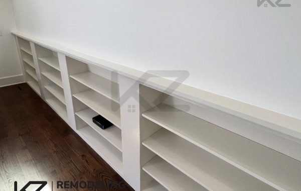 Remodeling top floor cabinet